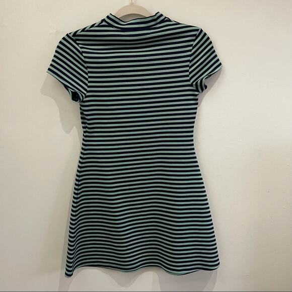 Free People Beach On The Line Stripe Blue Dress Size XS - Picture 6 of 7